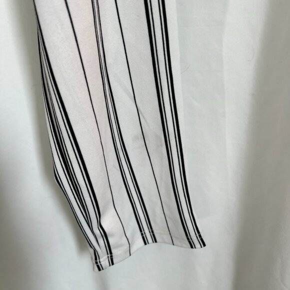 Cisono Jumpsuit Vertical Stripes Drawstring Waist Sleeveless - Picture 2 of 15